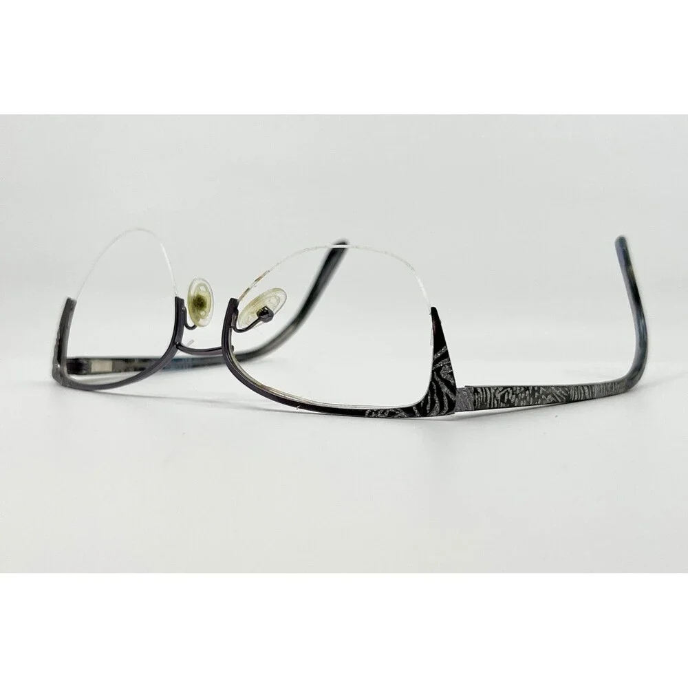 Dana Buchman Eyeglasses Womens Purple Louella Semi-Rimless Frames 51-17-135